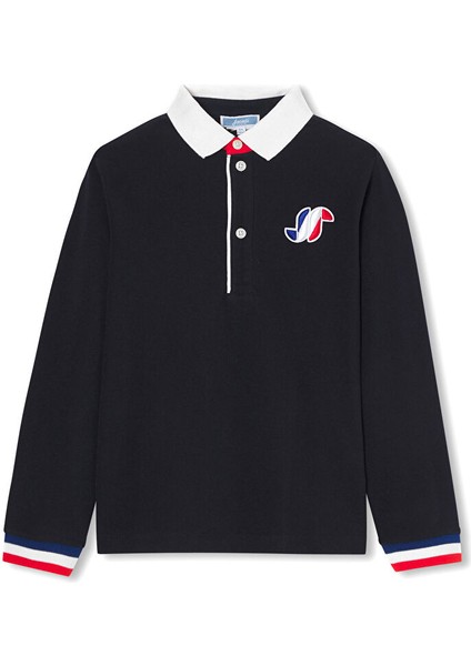 Erkek Çocuk Uzun Kollu Polo Yaka Sweatshirt
