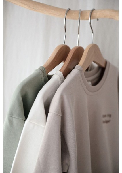 Kız Erkek Bebek Çocuk Unisex %100 Pamuk Nakışlı Sweatshirt