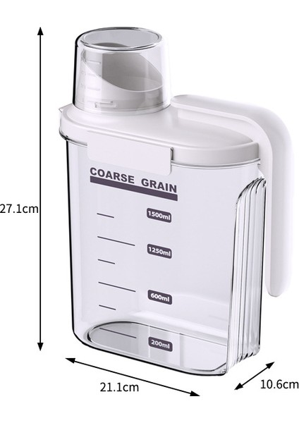 Gıda Sınıfı Mutfak Saklama Kavanozu Tahıl Saklama Kutusu Ölçekli Pet Kedi Köpek Maması Şeffaf Plastik Saklama Kavanozu (Yurt Dışından)