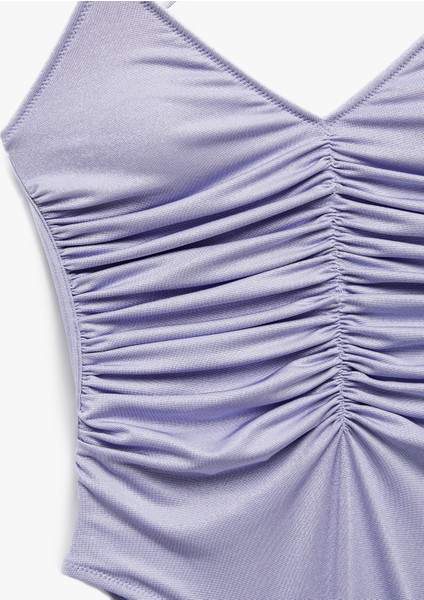 Sırt Detaylı Drapeli Ince Askılı Mayo modelleri