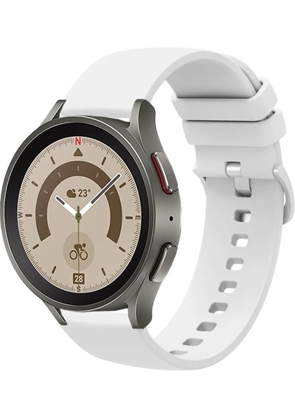 Samsung Galaxy Watch 4 5 5pro 6 7 FE 40mm ve 44mm ile Uyumlu Kordon Jel Silikon Tokalı Kayış