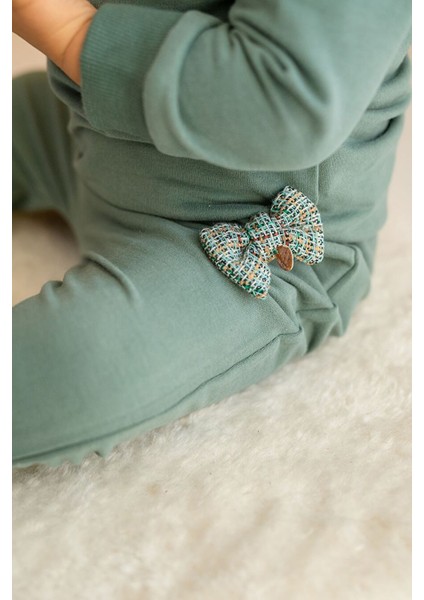 Kız Bebek Fiyonk Detaylı Yeşil Pantolon (6-24AY) fiyatları