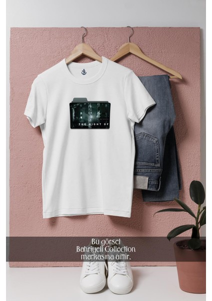 Oversize The Night Of Tasarımlı Unisex T-Shirt