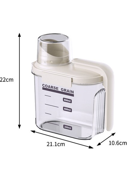 Gıda Sınıfı Mutfak Saklama Kavanozu Tahıl Saklama Kutusu Ölçekli Pet Kedi Köpek Maması Şeffaf Plastik Saklama Kavanozu (Yurt Dışından)