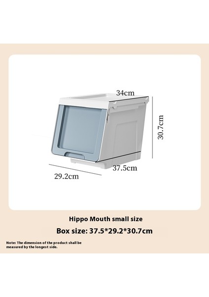 Su Aygırı Ağzı Saklama Kutusu Ev Kıyafetleri ve Oyuncaklar Düzenleme Kutusu Saklama Kutusu Plastik Saklama Dolabı (Yurt Dışından)