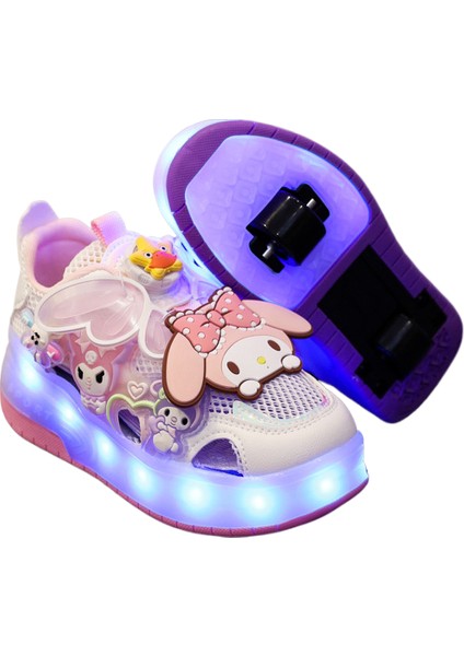 Kızlar Culomi LED Parlayan Yürüyüş Ayakkabıları Kız Paten (Yurt Dışından)