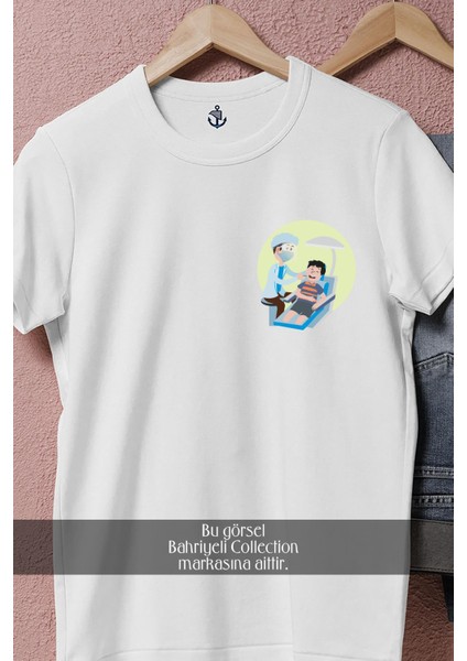 Oversize Dentist _ Dişçi Cep Tasarımlı Unisex T-Shirt modelleri