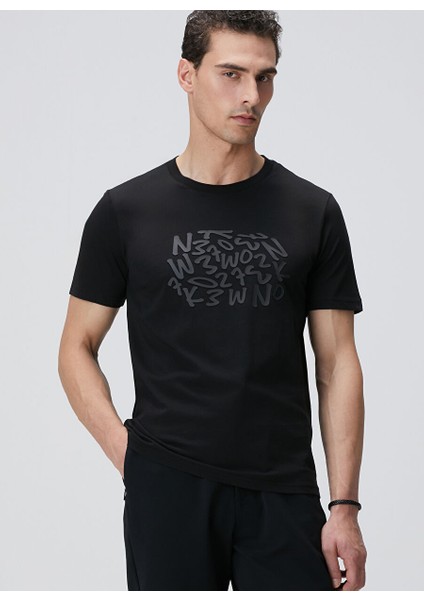 Siyah Erkek Slim Fit T-Shirt 1094089