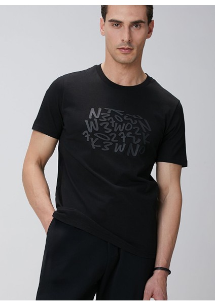 Siyah Erkek Slim Fit T-Shirt 1094089