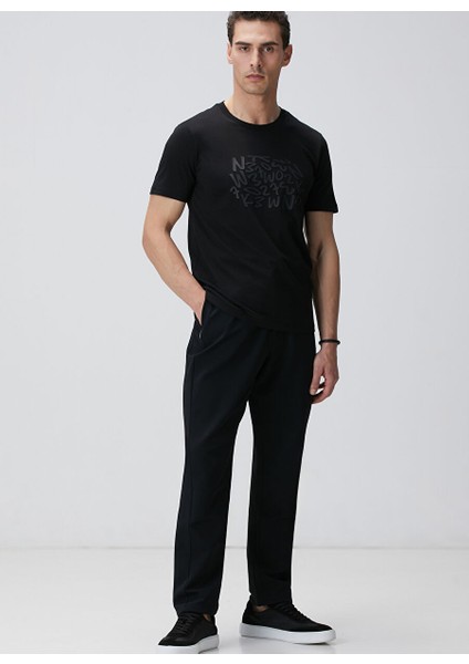 Siyah Erkek Slim Fit T-Shirt 1094089