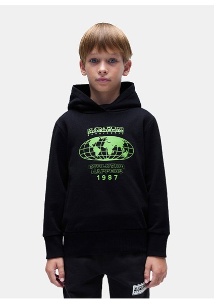 Siyah Erkek Çocuk Düz Sweatshirt NP0A4HY80411-K B-Mats H