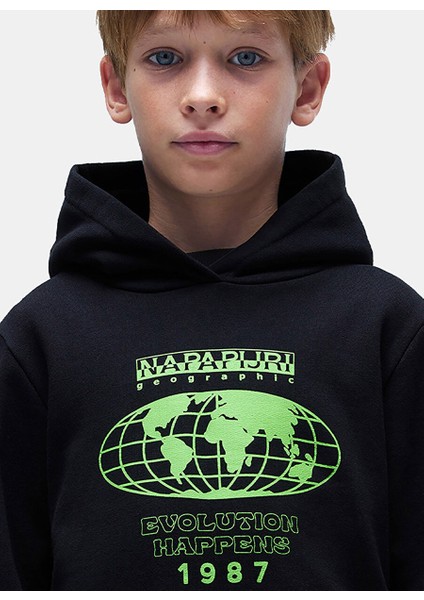Siyah Erkek Çocuk Düz Sweatshirt NP0A4HY80411-K B-Mats H fiyatları