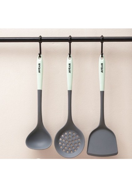 Gıda Sınıfı Silikon Spatula Seti Yapışmaz Tava Özel Yüksek Sıcaklığa Dayanıklı Mutfak Gereçleri Ev Pişirme Spatula Çorba Kaşığı (Yurt Dışından) indirimleri