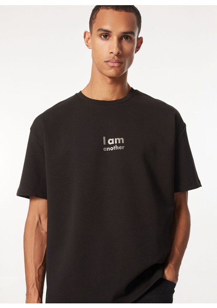 Gmg Fırenze Siyah Erkek Oversize T-Shirt GU24MSS03007