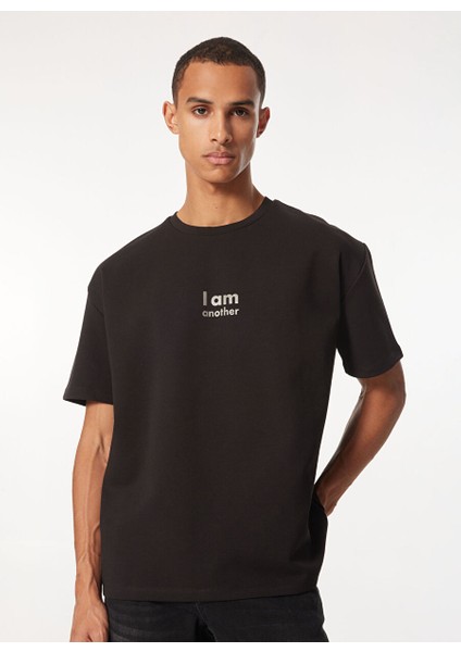 Gmg Fırenze Siyah Erkek Oversize T-Shirt GU24MSS03007