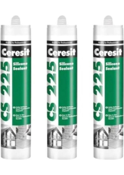 Cs 225 Silikon Şeffaf 280G 3 Adet
