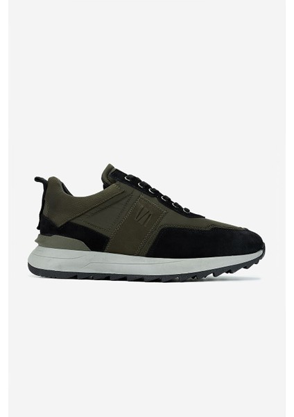 Gri-Siyah Erkek Deri Sneaker 352 21362 Erk Ayk SK24-25