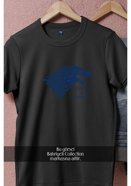 Oversize Game Of Thrones House Of Stark Tasarımlı Unisex T-Shirt