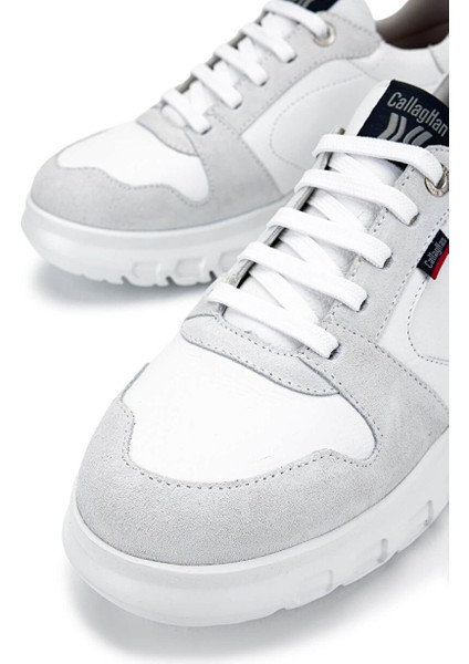 Erkek Hakiki Deri Beyaz Sneakers & Spor Ayakkabı