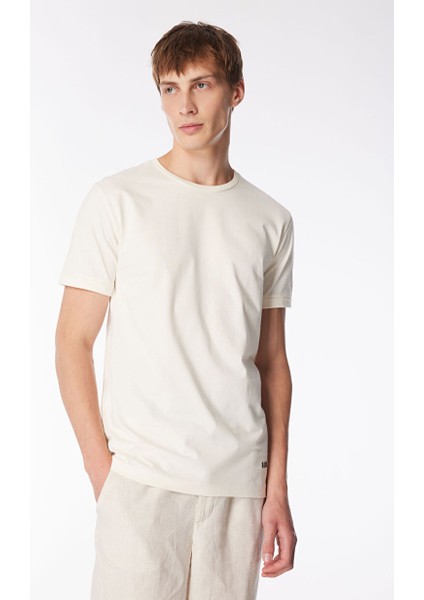 Gmg Fırenze Bisiklet Yaka Ekru Erkek T-Shirt GU24MSS03021 modelleri