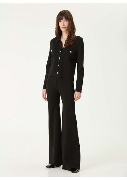 Siyah Kadın Slim Fit Pantolon 1092309