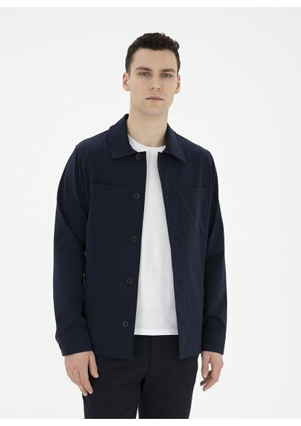 Regular Fit Lacivert Erkek Düz Ceket E19400/GKC