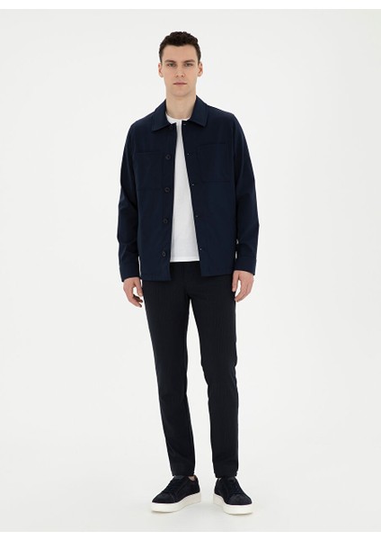 Regular Fit Lacivert Erkek Düz Ceket E19400/GKC