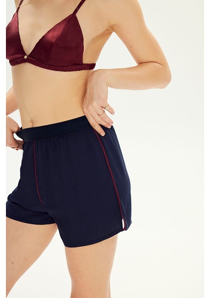 Indigo Extra Yumuşak Viskon Biyeli Boxer Şort