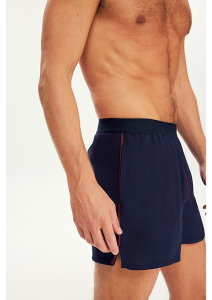 Indigo Extra Yumuşak Viskon Biyeli Boxer Şort