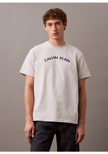 Gri Erkek T-Shirt LV04RB849G6XU Ss 20S Curve Calvın