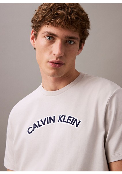 Gri Erkek T-Shirt LV04RB849G6XU Ss 20S Curve Calvın