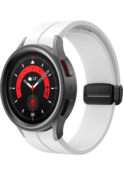 Zhstore-Samsung Galaxy Watch7 / 6 / 5 Için Manyetik Silikon Kayış (Yurt Dışından)