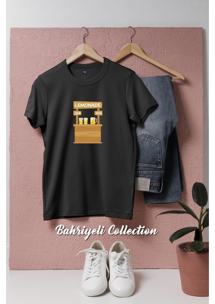 Oversize Limonata Shop Tasarımlı Unisex T-Shirt