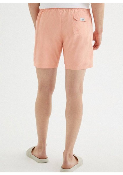 Erkek Pembe Regular Fit Deniz Şortu