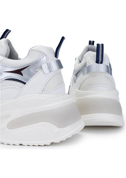 Kadın Tekstil/suni Deri Beyaz/lacivert Sneakers & Spor Ayakkabı fırsatları
