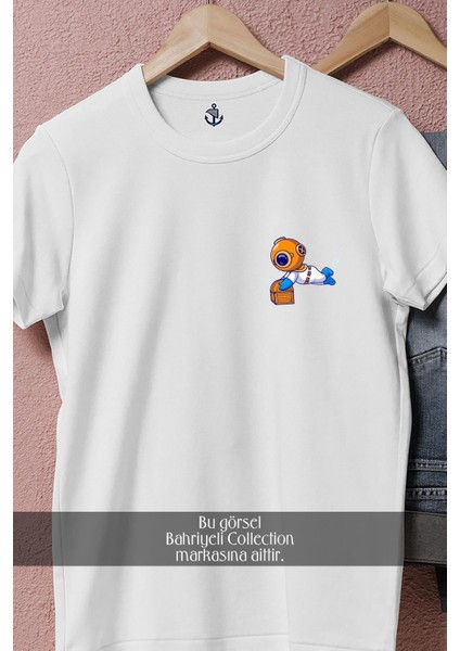 Oversize Kutu Bulan Mini Dalgıç Cep Tasarımlı Unisex T-Shirt fiyatları