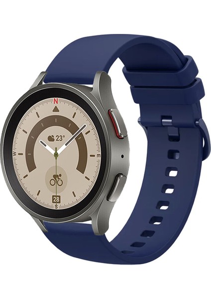 Samsung Galaxy Watch 4 5 5pro 6 7 FE 40mm ve 44mm ile Uyumlu Kordon Jel Silikon Tokalı Kayış