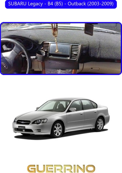 Subaru Legacy / B4 (B5) / Outback (2003-2009)TORPİDO Koruma Halısı Mavi Kenar