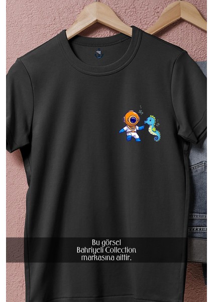 Oversize Denizatı ve Mini Dalgıç Cep Tasarımlı Unisex T-Shirt fiyatları