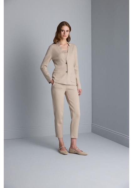 Beli Kordonlu Cepli Triko Pantolon modelleri