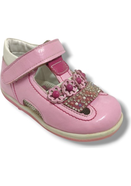 Şirinbebe 1675-20 Taşli Çiçek Kız Çocuk Sandalet 21-25