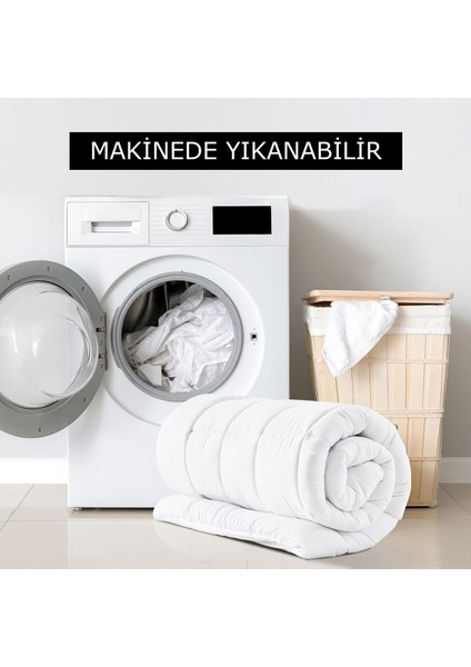 Yatak Pedi Pofuduk 1000 gr Kapitoneli %100 Pamuklu Micro Kumaş Yatak Koruyucu Dört Köşe Lastikli