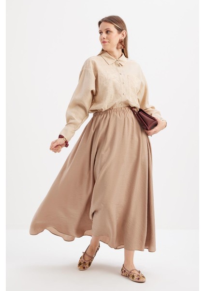 Vizon-Lastikli Basic Etek