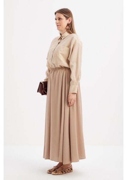 Vizon-Lastikli Basic Etek modelleri