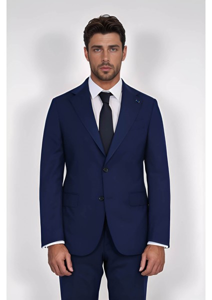 /poly.mono Yaka Slim Takım Elbise Lacivert modelleri