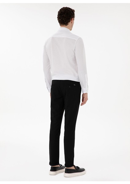 Siyah Erkek Slim Fit Chino Pantolon Elısta fırsatları