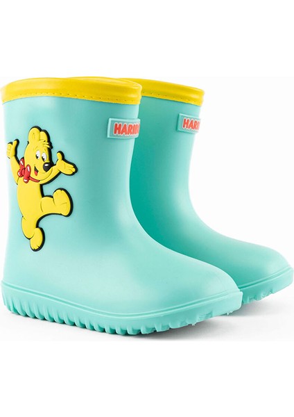 Haribo Turkuaz Erkek Çocuk Çizme Baby Rain Bear HRBFTW730