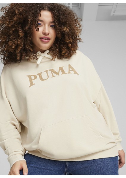 67789987 Squad Hoodie Tr Beyaz Kadın Kapüşon Yaka Regular Fit Sweatshirt fiyatları