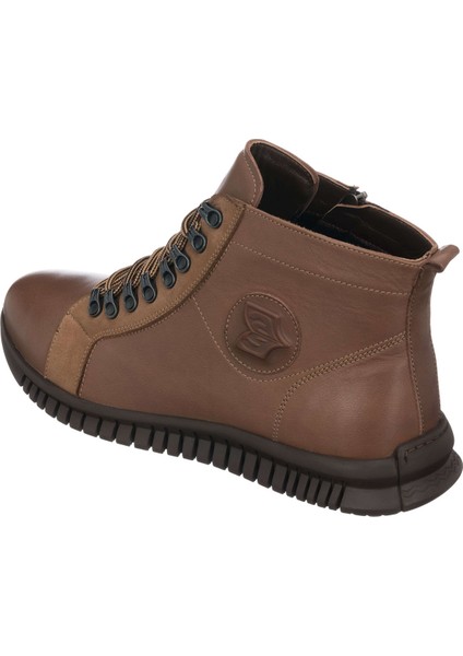 BRK2103 Vizon Büyük Numara Dana Derisi Rahat Geniş Kalıp Erkek Bot 47 modelleri
