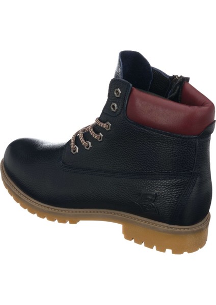 TLAND0802 Lacivert Deritimber Land Style Kışlık Büyük Numara Erkek Bot Sıcak Astar Rahat Geniş Kalıp 48